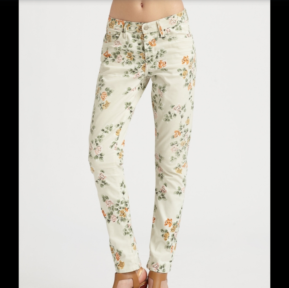 CITIZENS OF HUMANITY cofh mandy floral jeans 28